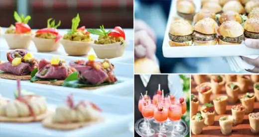 Catering Hizmeti Atıştırmalıklar, Kanepeler
